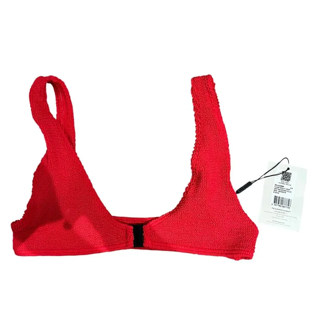bond-eye clasp scout crop nectarine top NWT OS